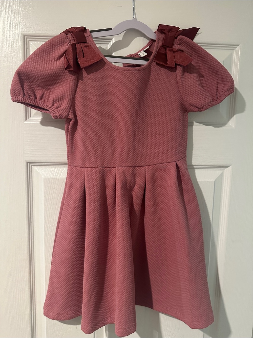 Janie and Jack Rose Pink Bow-Shoulder Party Dress